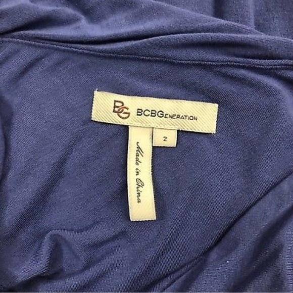 BCBGeneration Size 2 Purple One Shoulder Dress - Picture 6 of 6